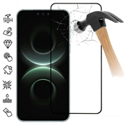 Huawei Mate 80 Pro Max Full Cover Protector de pantalla de vidrio templado - 9H - Borde negro
