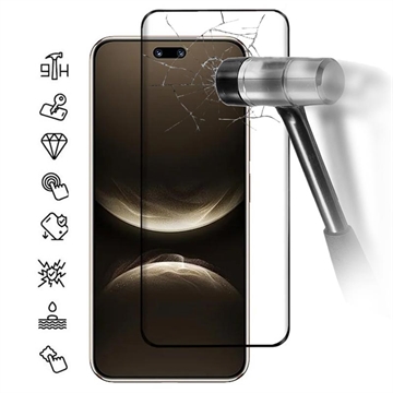 Huawei Nova 14 Ultra Full Cover Protector de pantalla de vidrio templado - 9H - Borde negro