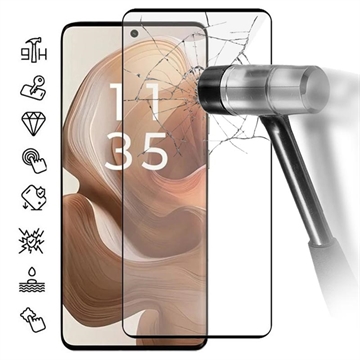 Protector de Pantalla de Cristal Templado para Motorola Edge 50 - Borde Negro