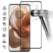 Protector de Pantalla de Cristal Templado para Motorola Edge 50 Ultra/Moto X50 Ultra - Borde Negro