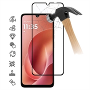 Motorola Moto G06/G06 Power Full Cover Protector de pantalla de vidrio templado - 9H - Borde negro