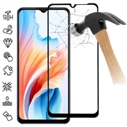 Protector de Pantalla de Cristal Templado para Oppo A59 - Borde Negro