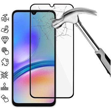 Protector de Pantalla de Cristal Templado - 9H para Samsung Galaxy A05s - Borde Negro