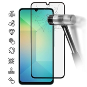Samsung Galaxy A07 4G/A06 Full Cover Protector de pantalla de vidrio templado - 9H - Borde negro