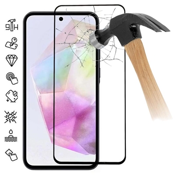 Protector de Pantalla de Cristal Templado - 9H para Samsung Galaxy A35 - Borde Negro