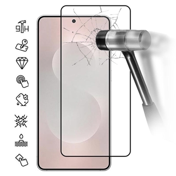 Samsung Galaxy M36 Full Cover Protector de pantalla de vidrio templado - 9H - Borde negro