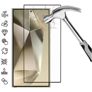 Protector de Pantalla de Cristal Templado de Cobertura Completa para Samsung Galaxy S25 Ultra - Borde Negro
