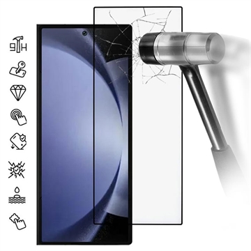 Protector de Pantalla de Cristal Templado para Samsung Galaxy Z Fold7 - Borde Negro