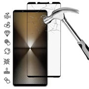 Sony Xperia 1 VII Protector de pantalla de vidrio templado cobertura completa  - 9H - Borde negro