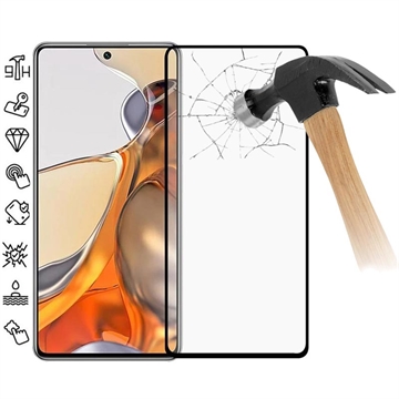 Protector de Pantalla de Cristal Templado - 9H para Xiaomi 11T/11T Pro - Borde Negro