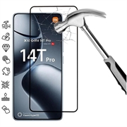 Protector de Pantalla de Cristal Templado de Cobertura Completa para Xiaomi 14T/14T Pro - Borde Negro