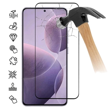 Protector de Pantalla de Cristal Templado para Xiaomi Redmi K70/K70 Pro/Poco F6 Pro - Borde Negro