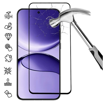 Xiaomi Redmi K80 Ultra Full Cover Protector de pantalla de vidrio templado - 9H - Borde negro