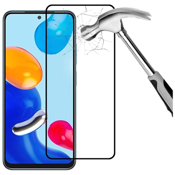 Protector Completo de Pantalla de Cristal Templado - 9H para Xiaomi Redmi Note 11/11S - Borde Negro