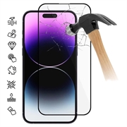 Protector de Pantalla de Cristal Templado para iPhone 16 - Borde Negro