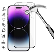 Protector de Pantalla de Cristal Templado para iPhone 16 Pro Max - Borde Negro