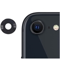 Protector de Metal y Cristal Templado para la Lente de la Cámara del iPhone SE (2022)/SE (2020)