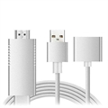 Full HD Mirroring Cable (Embalaje abierta - Excelente) - Lightning, microUSB, USB-C/HDMI Adapter