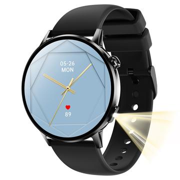G34 Reloj inteligente AMOLED de 1,32" con llamadas por Bluetooth, monitorización de la salud y seguimiento del estado físico - Negro