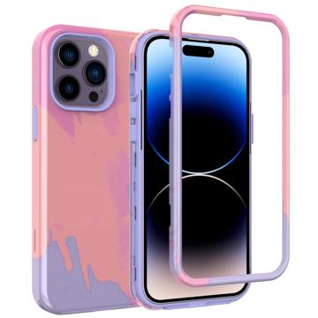 Carcasa Híbrida Stylish Gradient iPhone 14 Pro - Naranja