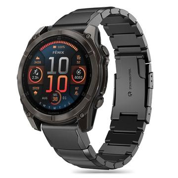 Correa de acero inoxidable Tech-Protect SteelBand para Garmin Fenix 5/6/6 Pro/7/8/E - 47mm - Negro
