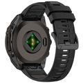Correa de silicona suave para Garmin Fenix 8 - 51mm - Gris negro