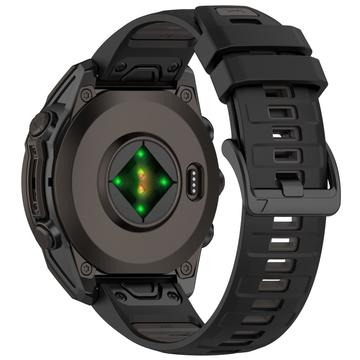 Correa de silicona suave para Garmin Fenix 8 - 51mm - Gris negro