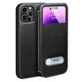 Funda de Cuero Dual View para iPhone 14 Pro Max - Negro