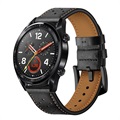 Huawei Watch GT Perforated Genuine Leather Strap - Black