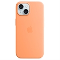 Funda Silicona con MagSafe Apple para iPhone 15 MT0W3ZM/A - Naranja sorbete