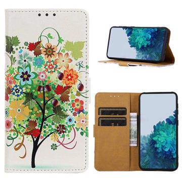 Funda Glam Serie para Samsung Galaxy A10 - Estilo Cartera - Árbol Floreciente