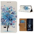 Funda Glam Serie para Samsung Galaxy A10 - Estilo Cartera - Árbol Floreciente