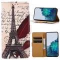 Funda Glam Serie para Samsung Galaxy A10 - Estilo Cartera - Árbol Floreciente