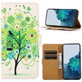 Funda Glam Serie para Samsung Galaxy A10 - Estilo Cartera - Árbol Floreciente