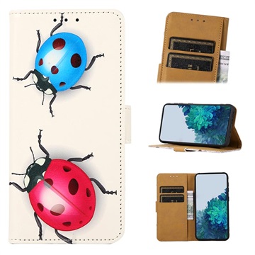 Funda Glam Serie para Samsung Galaxy A50 - Estilo Cartera - Árbol Floreciente / Azul