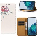 Funda Glam Serie para Samsung Galaxy A10 - Estilo Cartera - Árbol Floreciente
