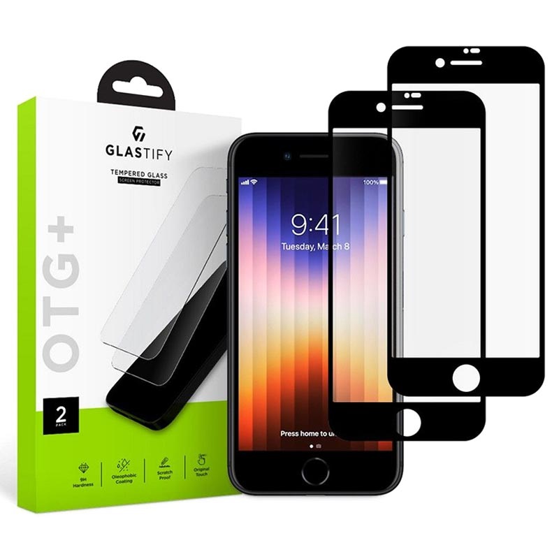 arma Evolucionar Santuario Protector de Pantalla Glastify OTG+ para iPhone 7/8/SE (2020)/SE (2022) - 2 Unidades arma Evolucionar Santuario Protector de Pantalla Glastify OTG+ para iPhone 7/8/SE (2020)/SE (2022) - 2 Unidades