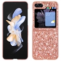 Funda Híbrida Glitter Series para Samsung Galaxy Z Flip5 - Rosa Dorado