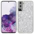 Funda Híbrida Glitter Series para Samsung Galaxy S23+ 5G - Plateado