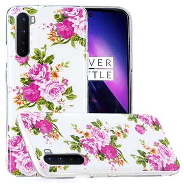 Funda Silicona que Brilla en Oscuridad para iPhone X / iPhone XS - Rosas