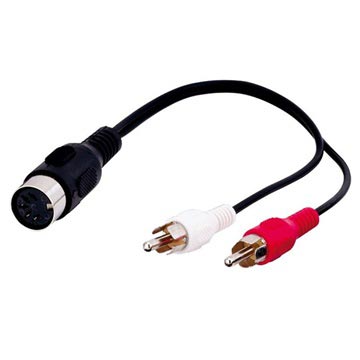 Cable Adaptador Goobay 5 Pin DIN /2x RCA - 0.2m