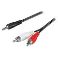 Cable Adaptador de Audio Goobay 3.5mm / 2 x RCA- 1.5m