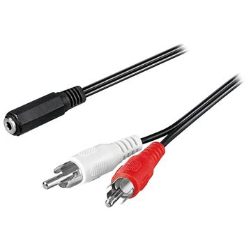 Cable Audio Goobay 3.5mm Hembra / 2x RCA Macho