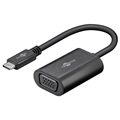 Portable USB Type-C / VGA Adapter with Strap - Black