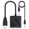 Adaptador Goobay HDMI / VGA con Cable AUX de 3.5mm - Negro