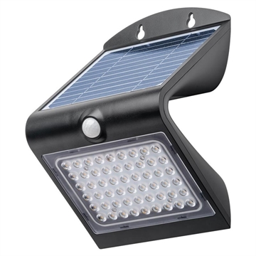 Goobay Aplique Solar LED con Sensor de Movimiento - 4W - Negro