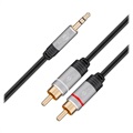 Goobay Plus 3.5mm / 2 x RCA Male Stereo Cable - 5m