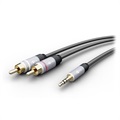 Goobay Plus 3.5mm / 2 x RCA Male Stereo Cable - 5m