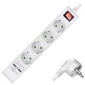 Goobay Power Strip - 4xEU Socket, 2xUSB - 1.4m - White