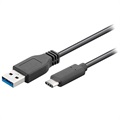 Cable USB 3.0 / USB Tipo-C Goobay - 0.5m - Negro